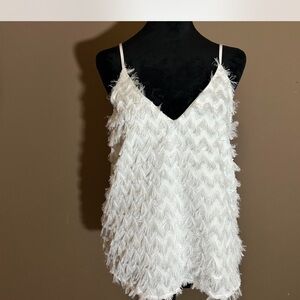 Cupshe White Textured Camisole Top